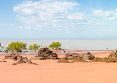 Panorama of Roebuck Bay near Broome Western Australia