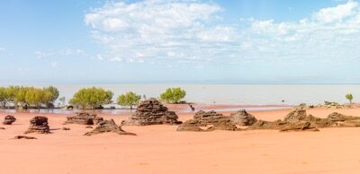Panorama of Roebuck Bay near Brromw Western Australia