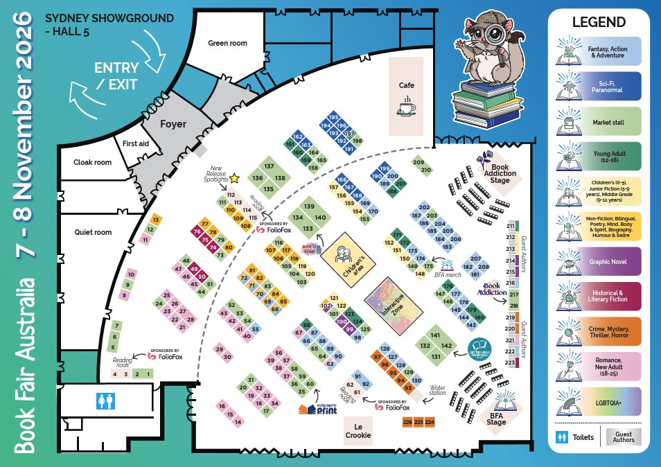 Book Fair Australia Map